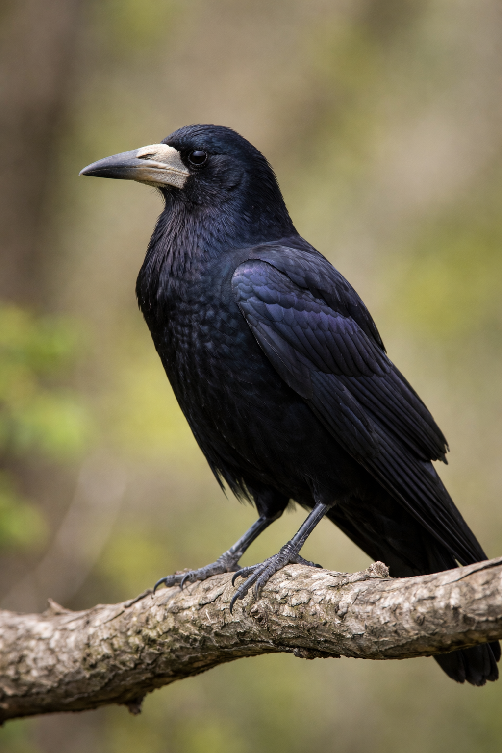 A rook perched on a branch